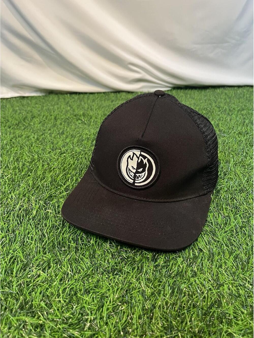 Spitfire Wheels Yin Yang Mesh Black Trucker Snapback Hat OSFA